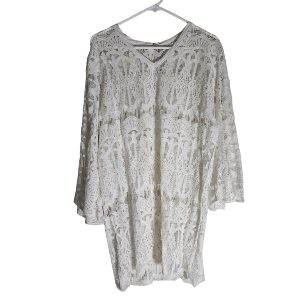 NWT Threadzwear Lace White Cover Up - One Size Fit